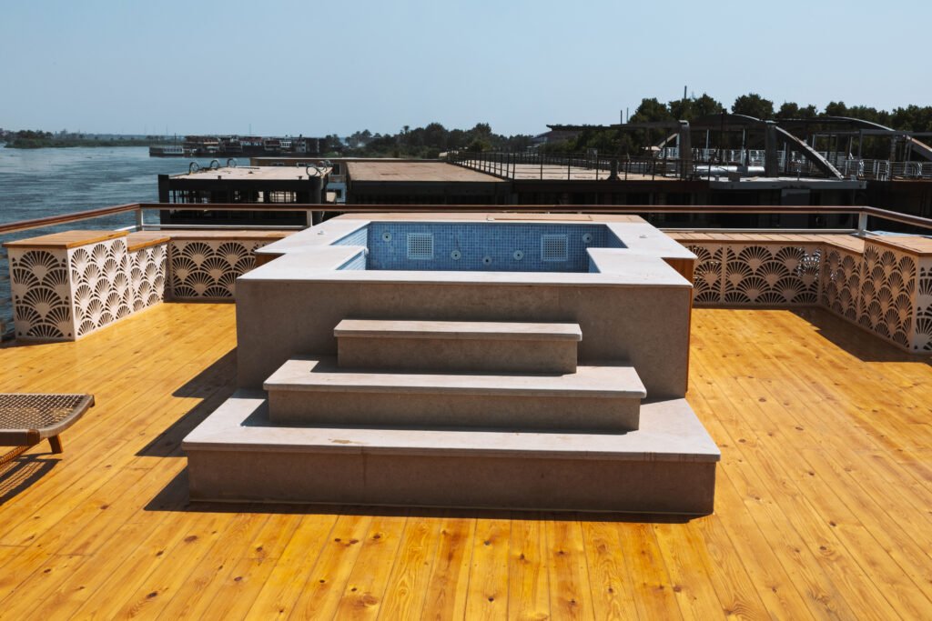 The Merkaba Photo of the sun deck on Per Ba Luxury Dahabya