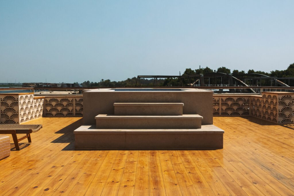 The Merkaba Photo of the sun deck on Per Ba Luxury Dahabya