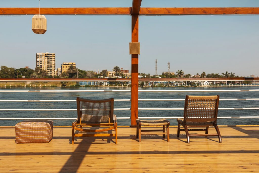 The Merkaba Photo of the sun deck on Per Ba Luxury Dahabya